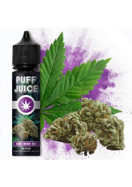 Puff Juice - Aroma Sativa + Glicerolo - CBD 1000mg - 40ml