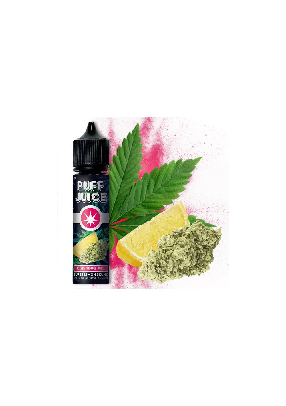 Puff Juice - Aroma Super Lemon Skunk + Glicerolo - CBD 1000mg - 40ml