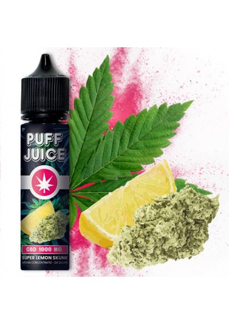 Puff Juice - Aroma Super Lemon Skunk + Glicerolo - CBD 1000mg - 40ml