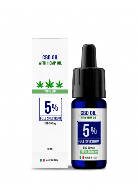 CBD oil HEMP 5% Full Spectrum - CBD Drops - 10ml