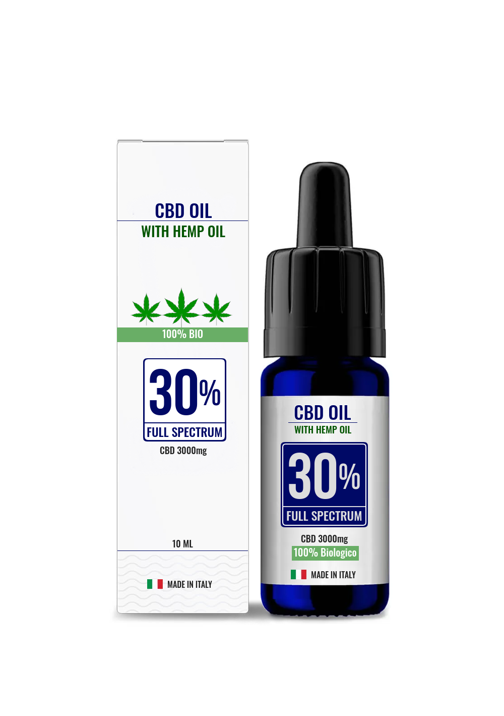 CBD oil Hemp 30% Full Spectrum - CBD Drops - 10ml