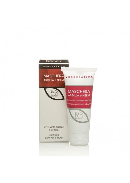 Maschera Viso all'Argilla e Neem 50ml - Verdesativa Linea Viso e Bio Cosmesi