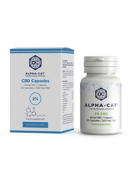 CBD Softgel Capsules 20pcs, 200mg CBD - Alpha-CAT