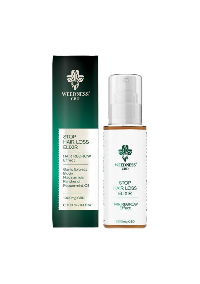 CBD Elixir Stop alla Perdita di Capelli - 1000mg, CBD 100ml - Weedness