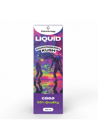 CBG-9 Liquido Svapo - Marionberry Kush, Qiualità 85%, 1500mg CBG9, 10ml - Canntropy