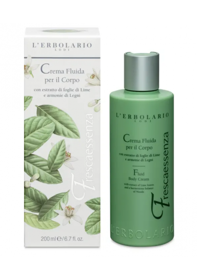 L'Erbolario Crema Fluida con Estratto di Foglie di Lime 200 mL - L'Erbolario