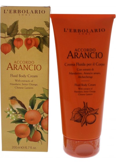 L'Erbolario Crema Corpo Accordo Arancio - Crema Corpo, 200 mL - L'Erbolario