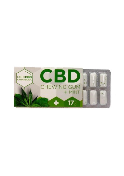 MediCBD - Chewing Gums Cannabis and Mint 17mg CBD, no THC